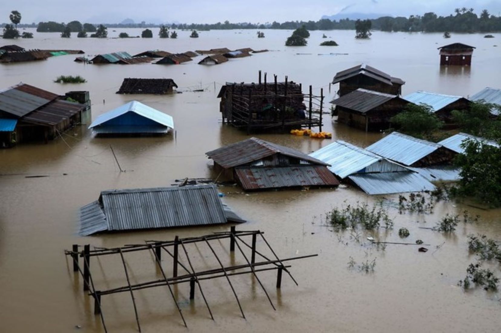 Floods In Southern Myanmar Displace Thousands