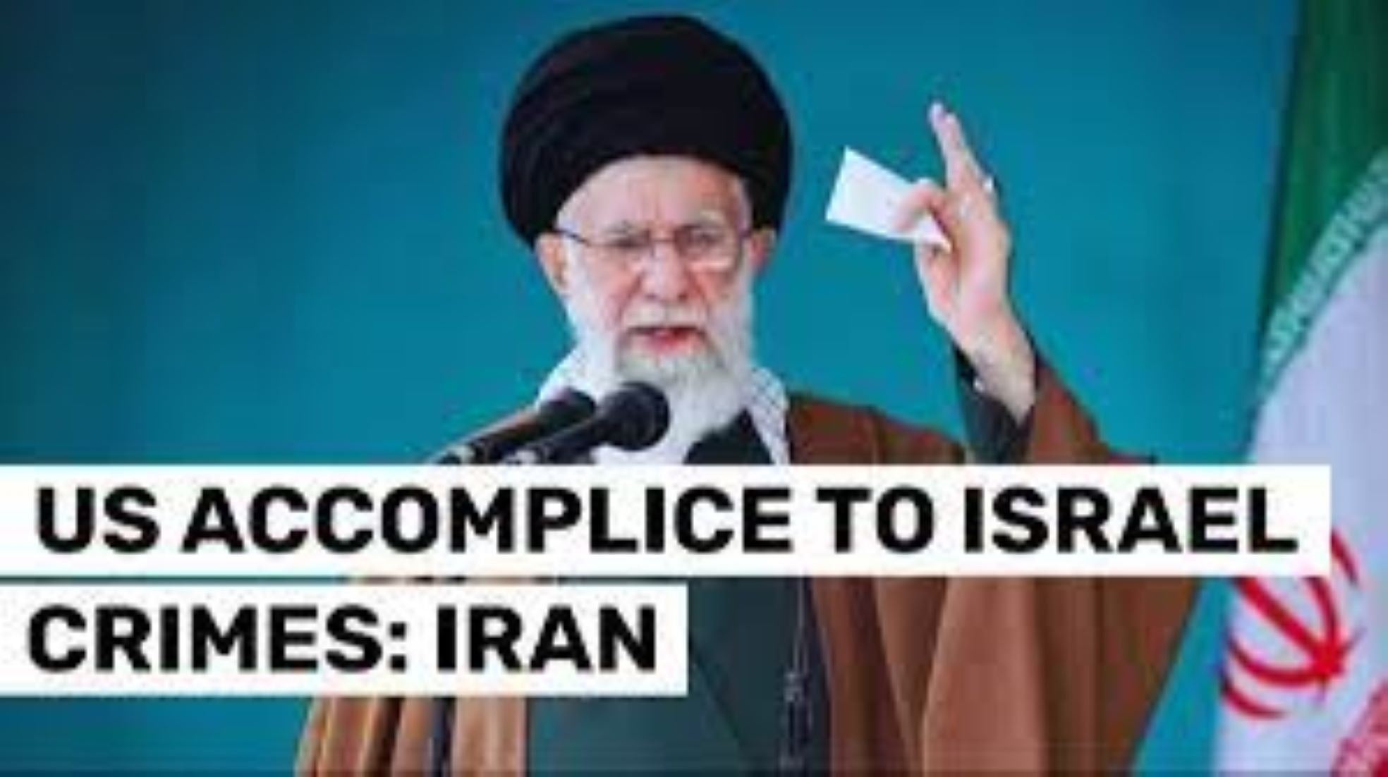 Iran’s Top Leader Says U.S. “Accomplice” Of Israel’s “Crimes” In Gaza