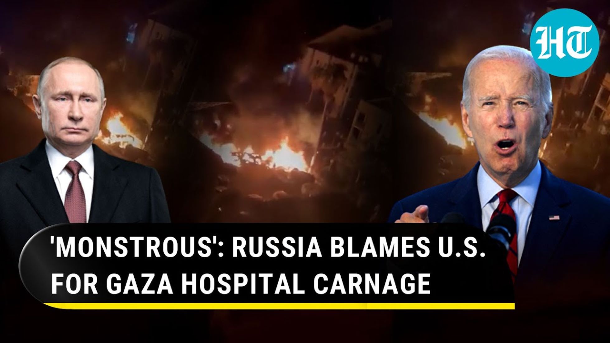 Russia Blames U.S. For “War Crime” In Gaza Hospital Strike