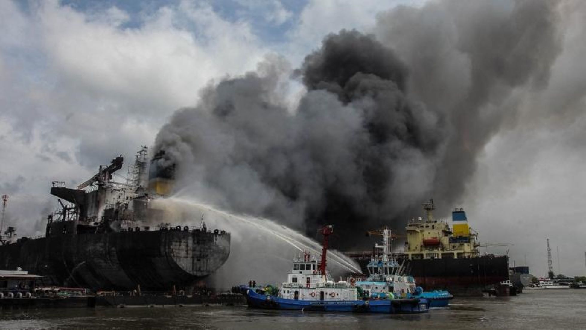 Ship Fire In Yangon Kills Two