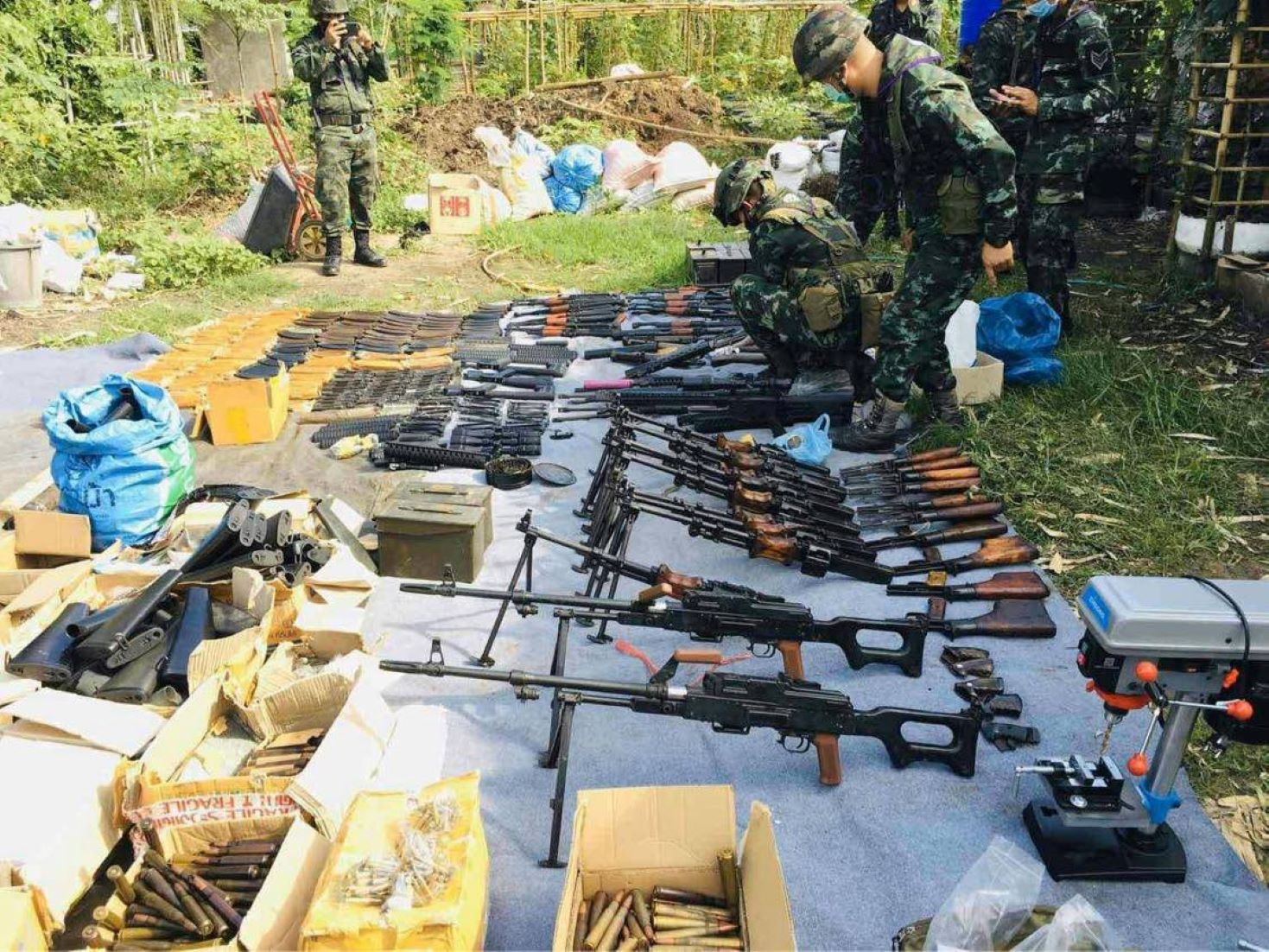 Cache Of Firearms, Ammunition Seized In Eastern Myanmar
