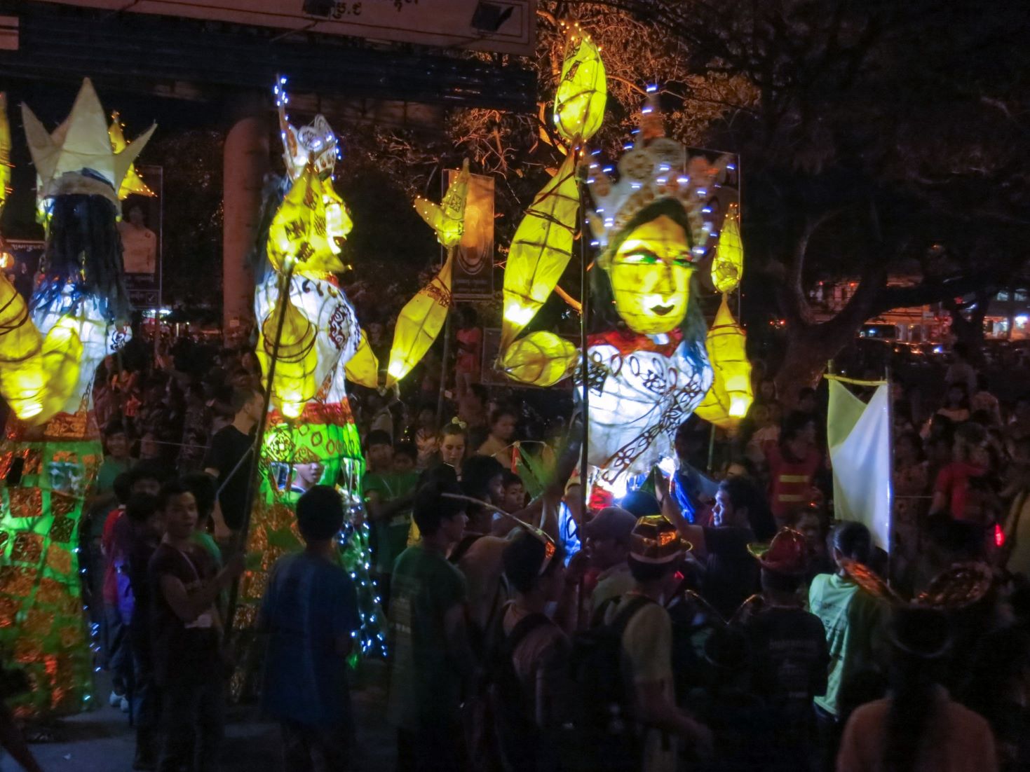 Giant Puppet Parade Held In Cambodia’s Tourist Hub