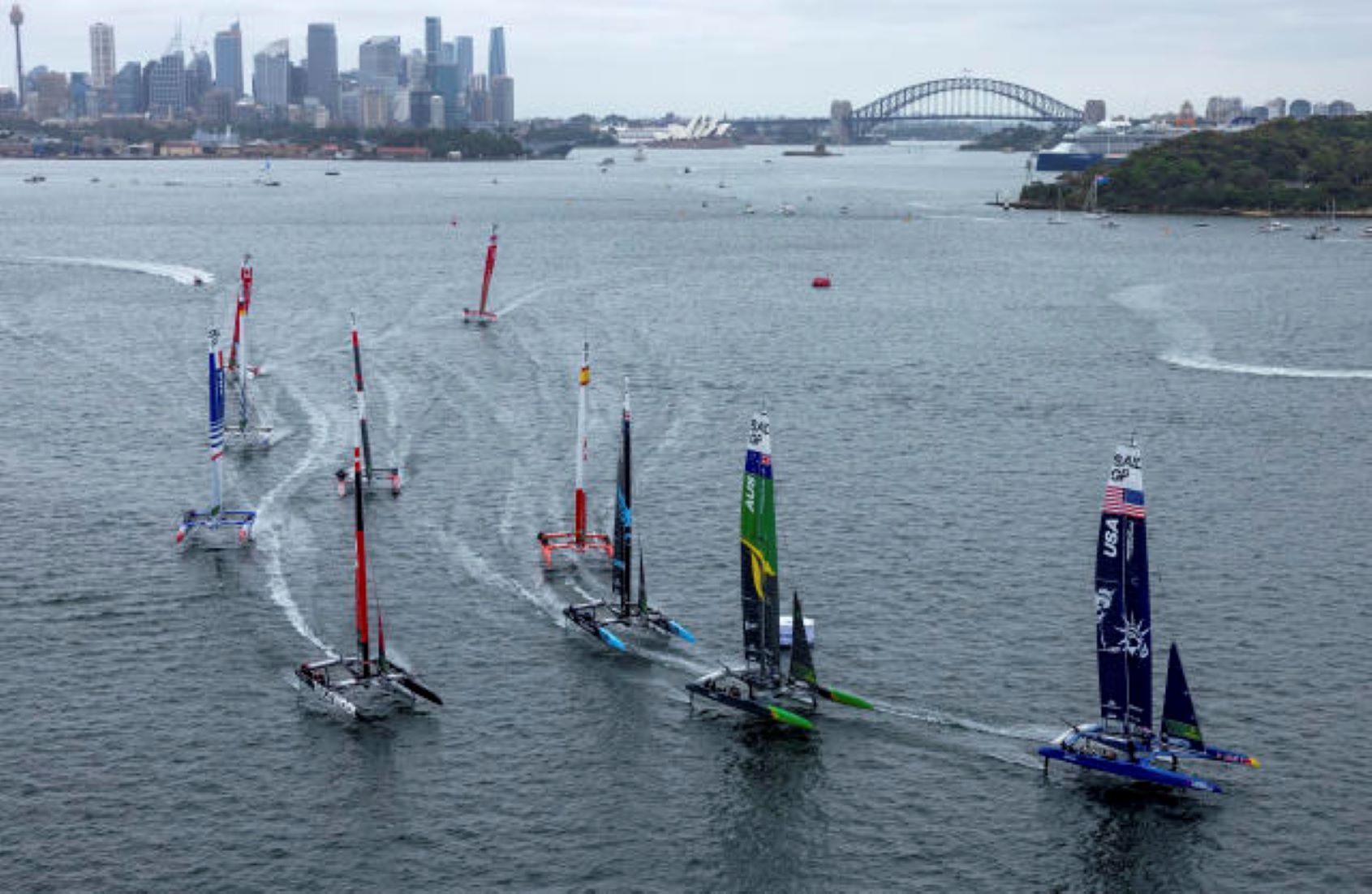 Denmark, Australia Share Top Spot After Day-One Racing Of Australian SailGP