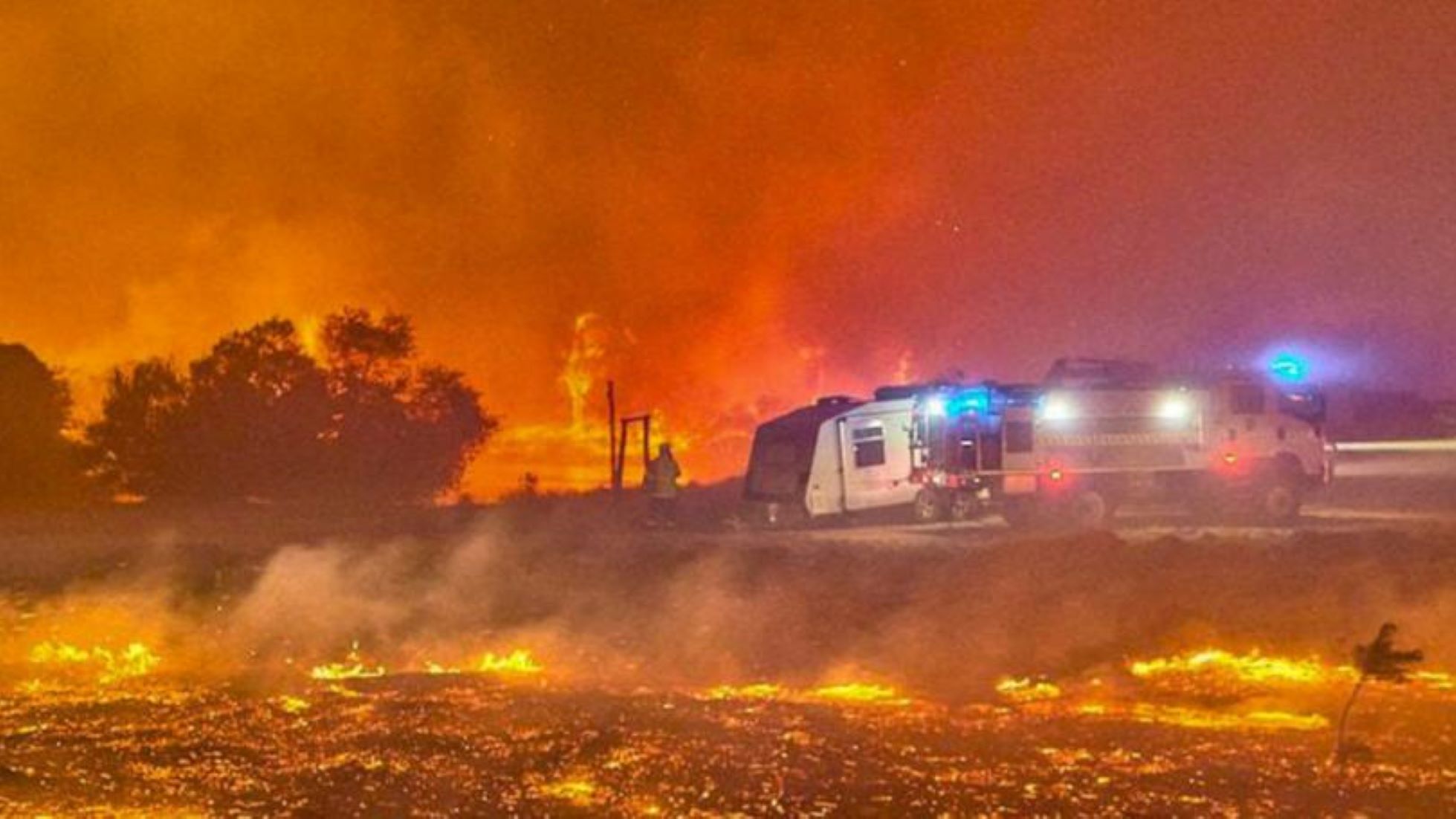 Bushfire “Contained But Not Controlled” After Properties Destroyed In Western Australia