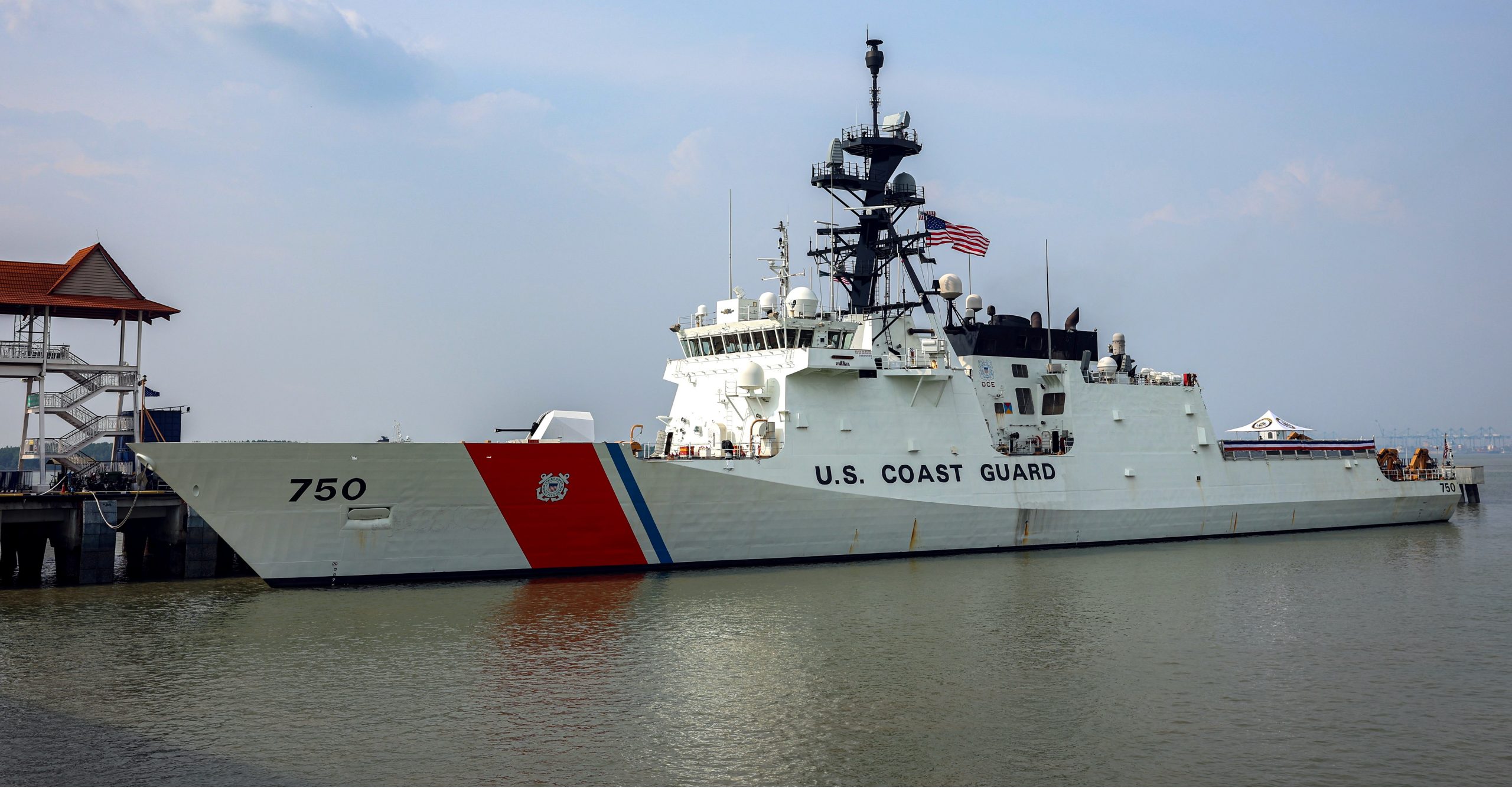 US Coast Guard Cutter Bertholf anchors in  Malaysia for strategic maritime collaboration