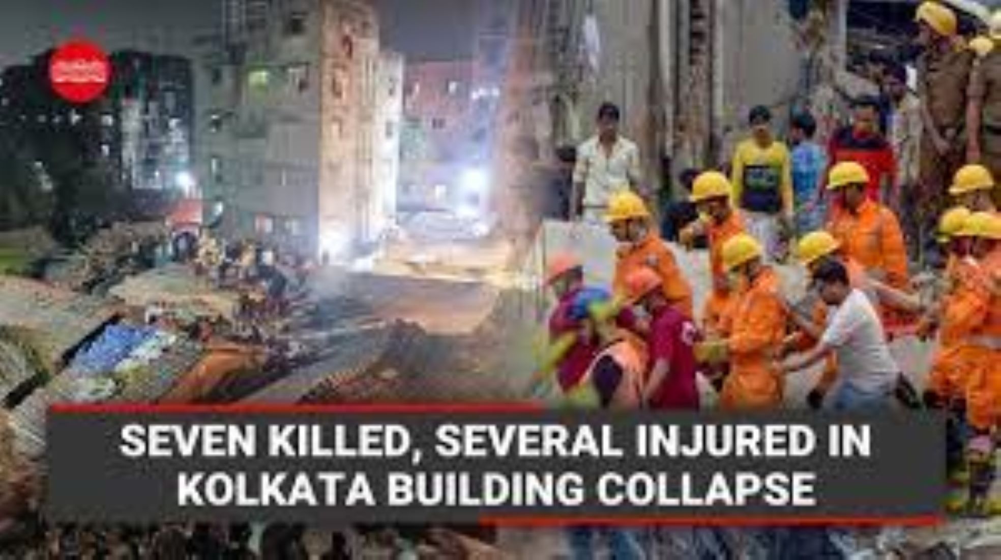 Seven Dead In Building Collapse In East India