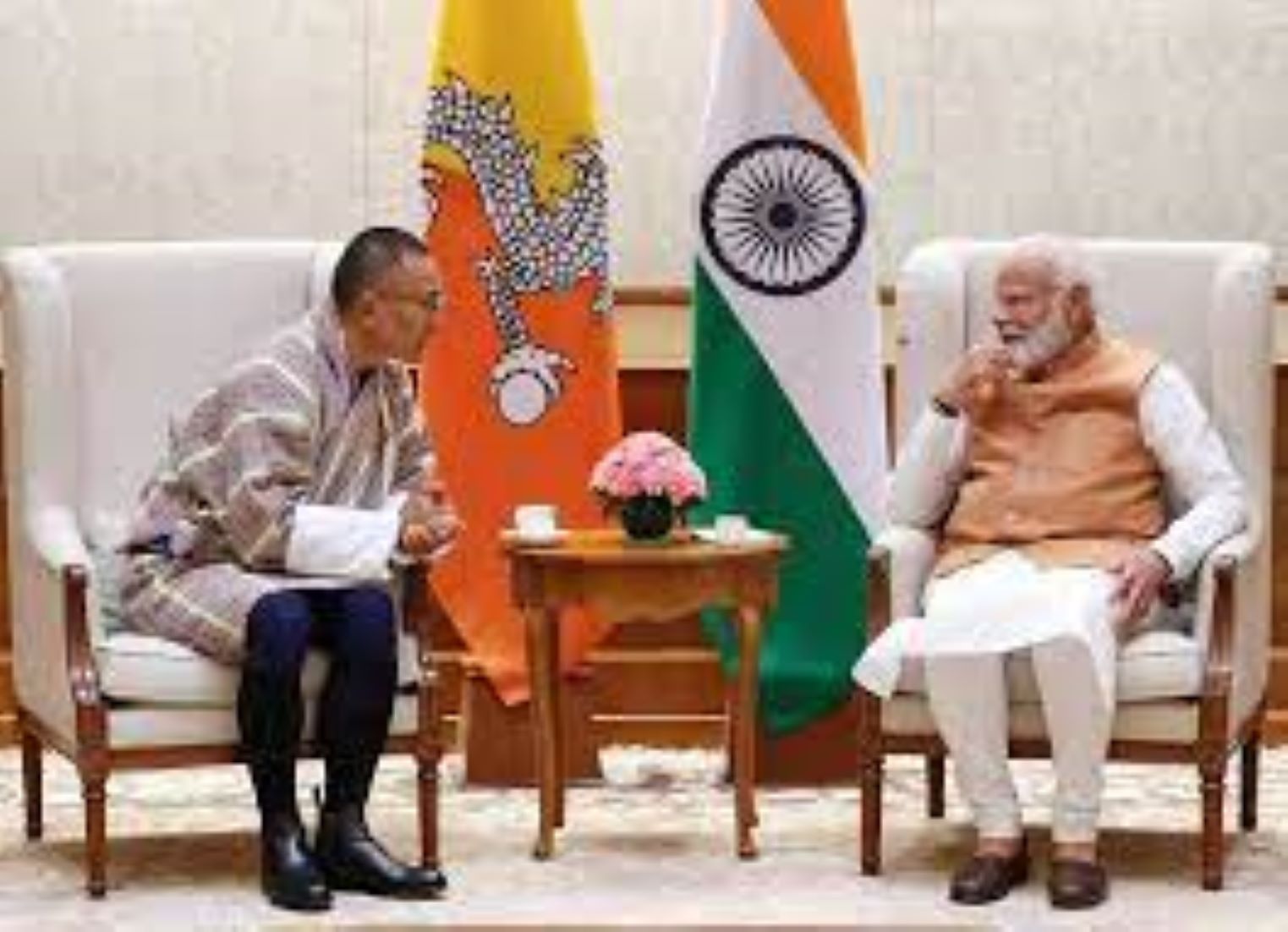 India, Bhutan PMs Meet On Ties