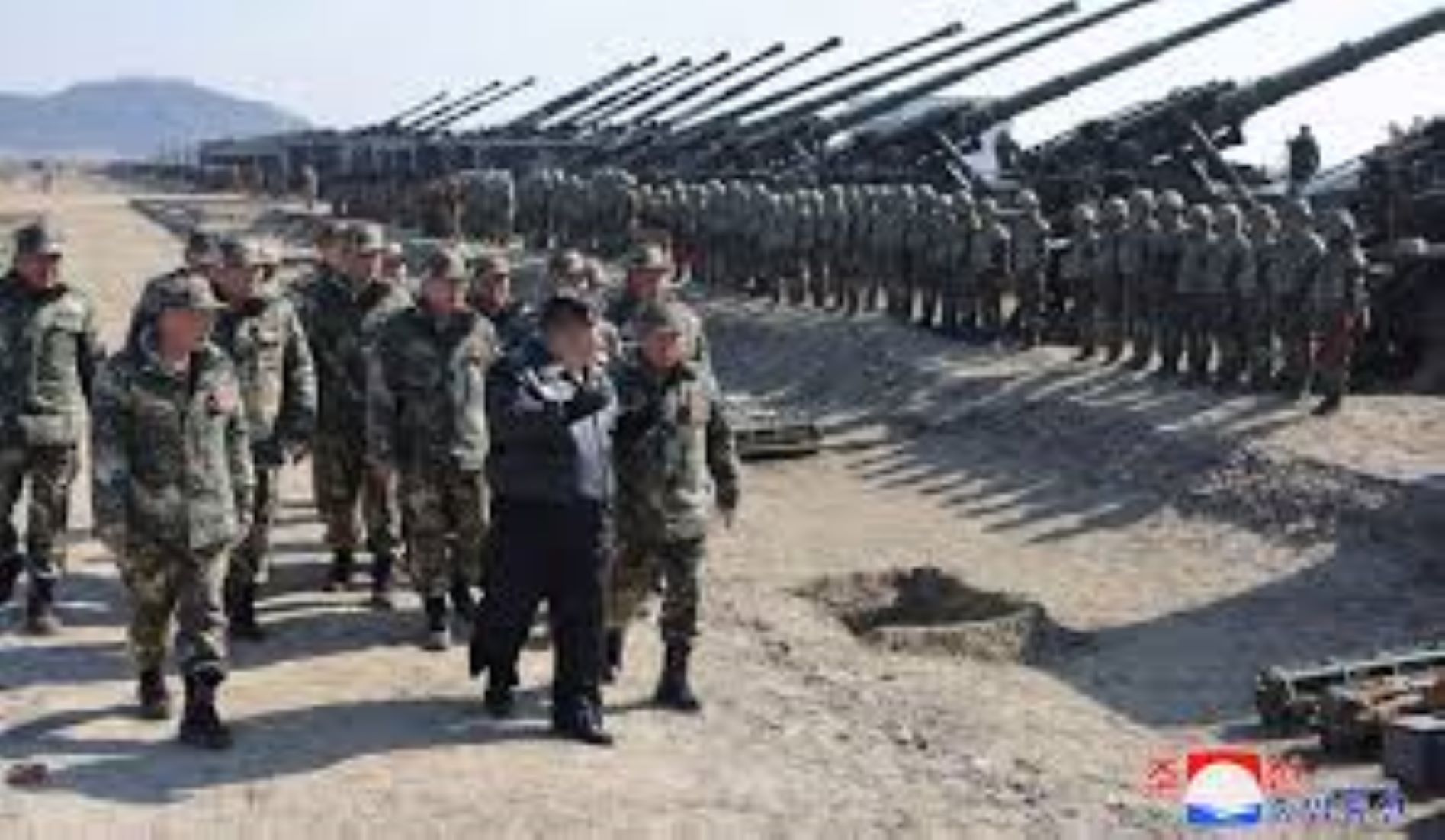 DPRK Top Leader Guides Artillery Firing Drill