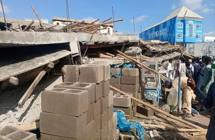 Nigeria: 3 killed, 2 injured after building under construction collapses in north Kano state