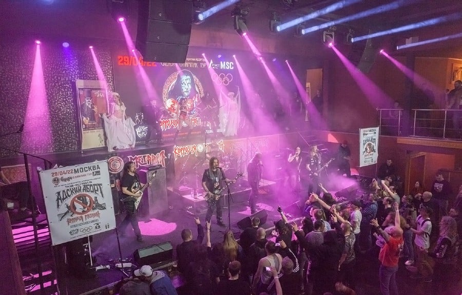 Russian band arrested mid-concert over ‘Nazi symbols’