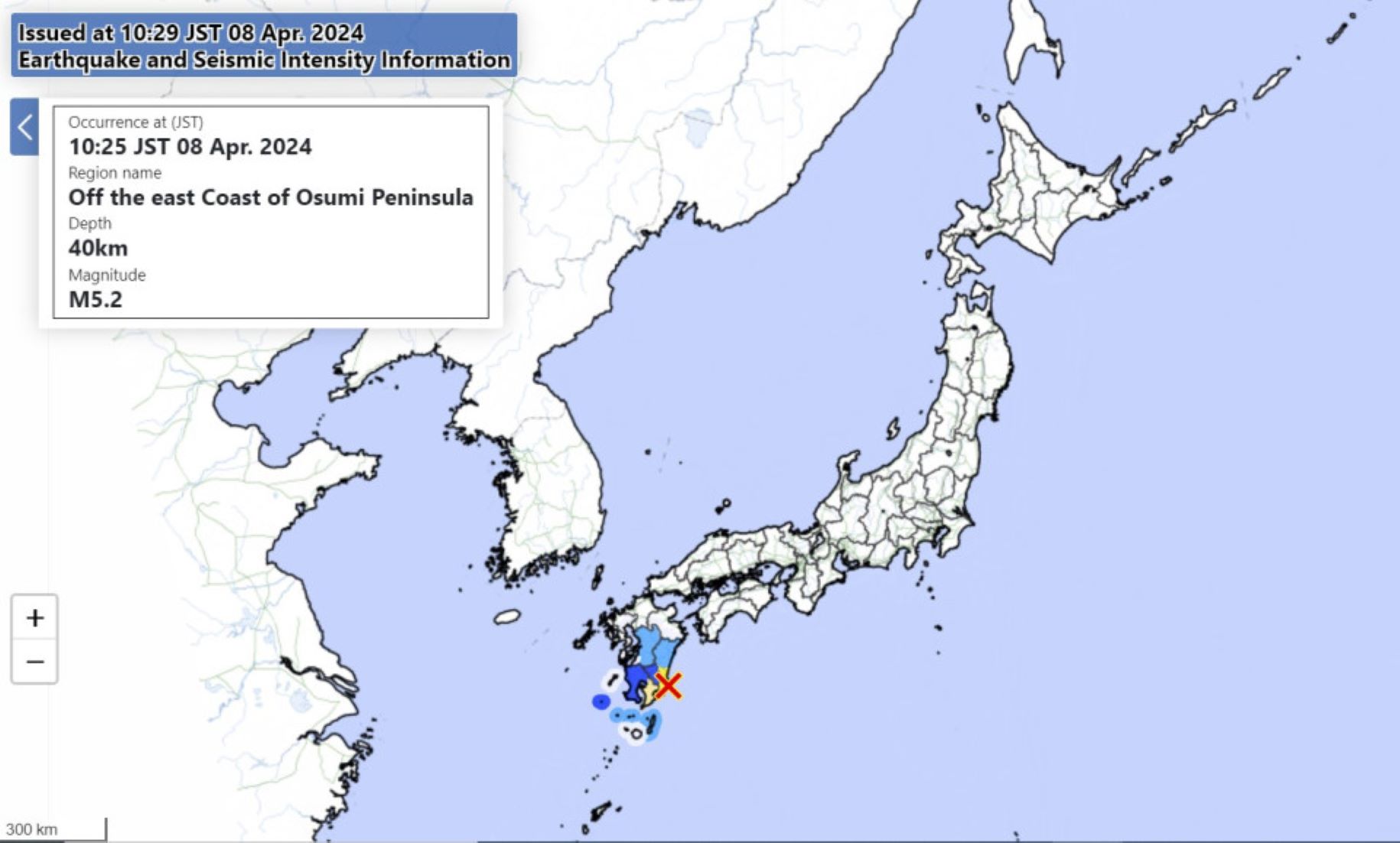 5.2-Magnitude Earthquake Hit Japan’s Miyazaki Prefecture