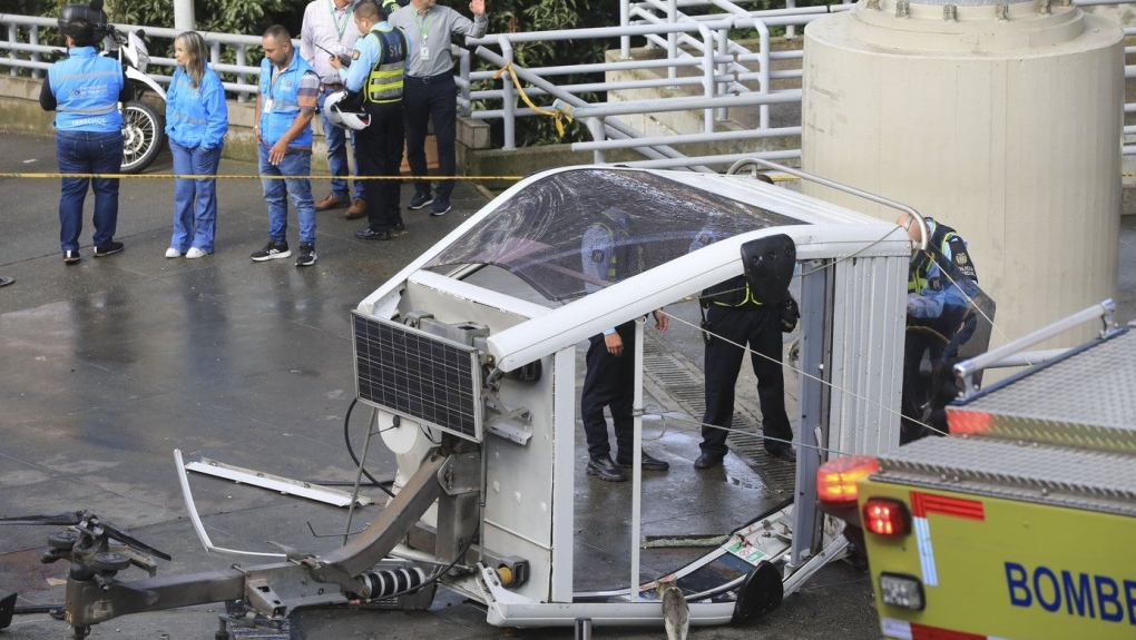 Colombia: 1 dead, 20 injured after cable car crashes to ground