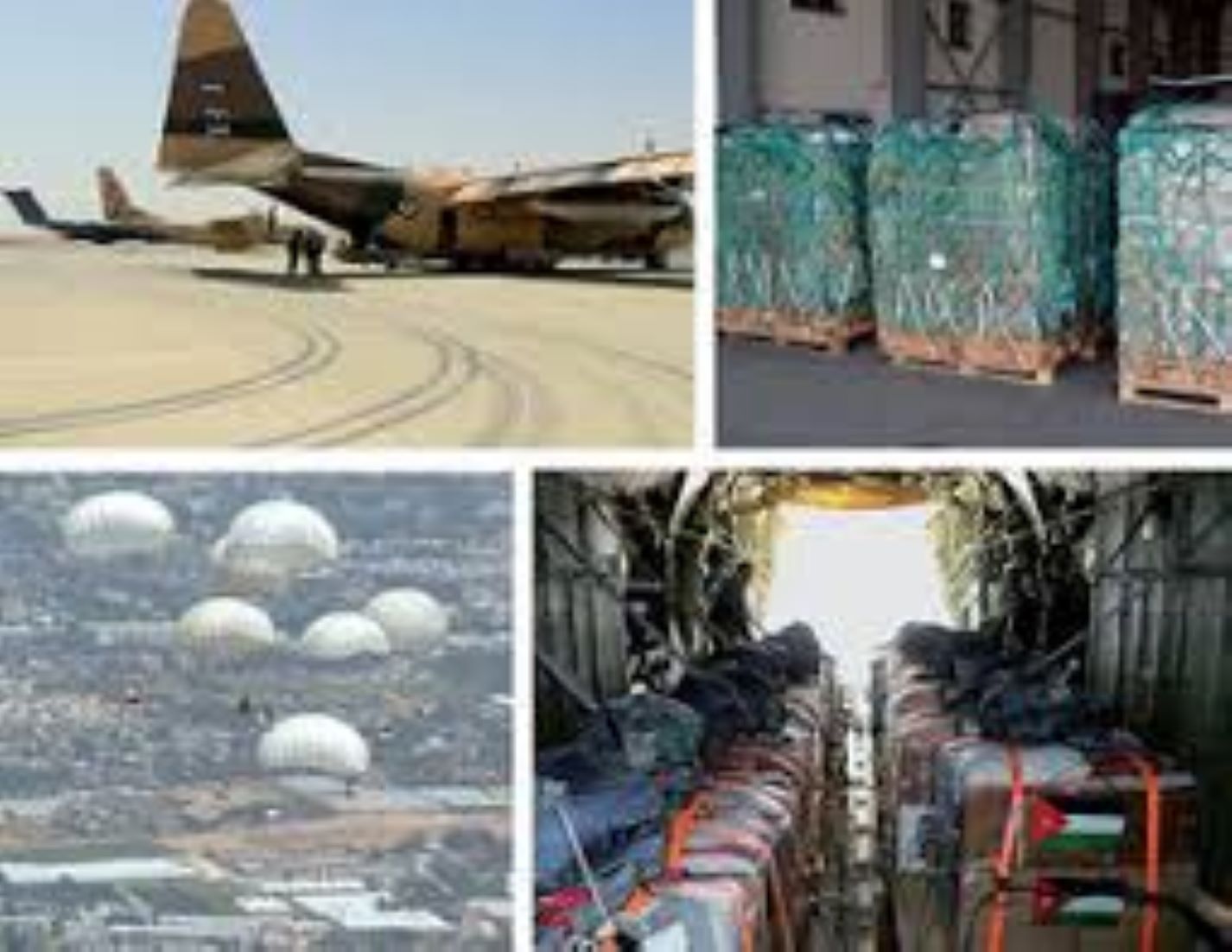 Jordan Conducted Three Airdrops Of Aid In Southern Gaza