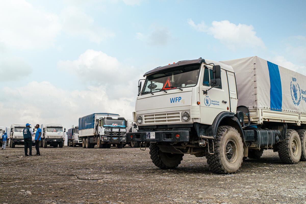 Sudan: Food aid convoy arrives in refugee camp in North Darfur State