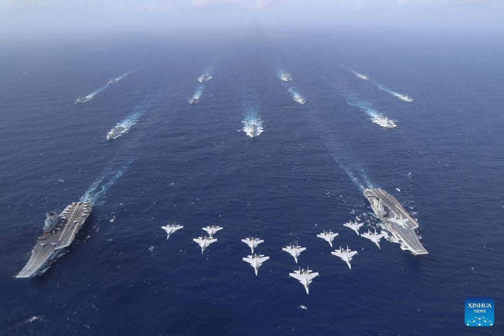 Chinese Navy Conducted Dual Aircraft Carrier Formation Exercise For First Time