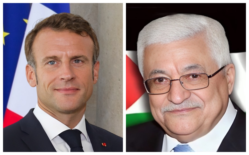 Palestinian, French Presidents Reaffirm Support For Two-State Solution Over Phone
