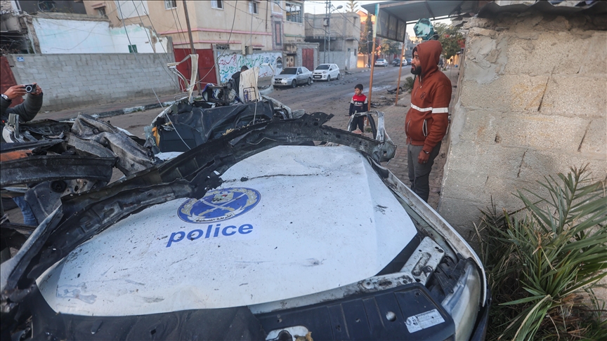 Zionist Israeli Airstrike Killed Three Palestinian Police Officers In Southern Gaza