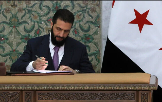 Syrian Interim President Ratified New Constitutional Declaration For Political Transition