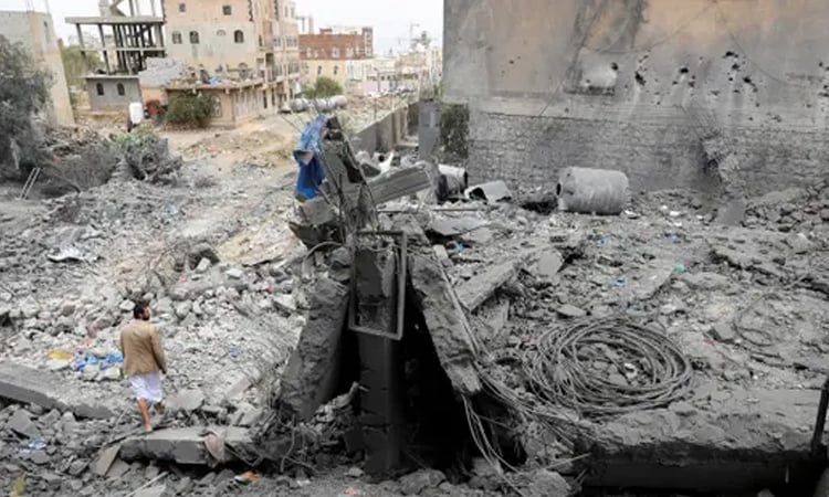 Houthis say US warplanes carried out 17 strikes in Yemen