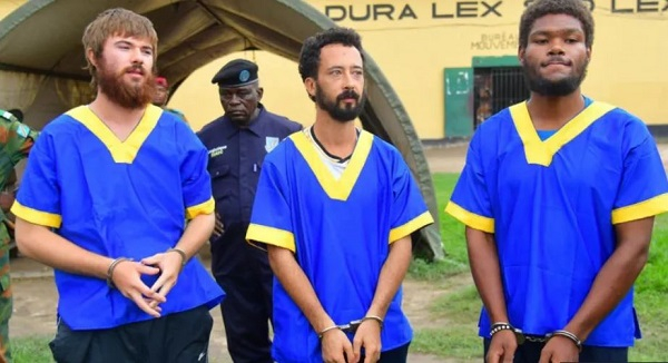 Three Americans jailed over failed DR Congo coup returned home