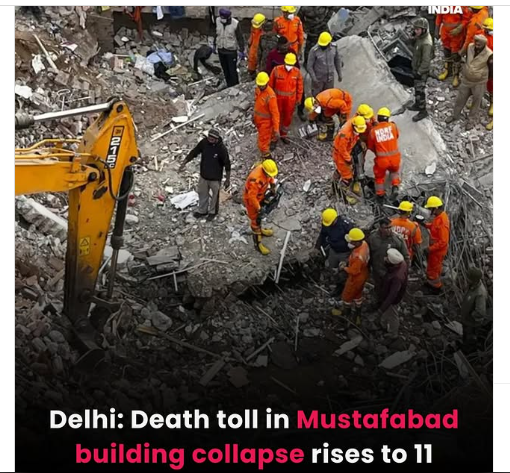 Death Toll In Indian Capital Building Collapse Rises To 11