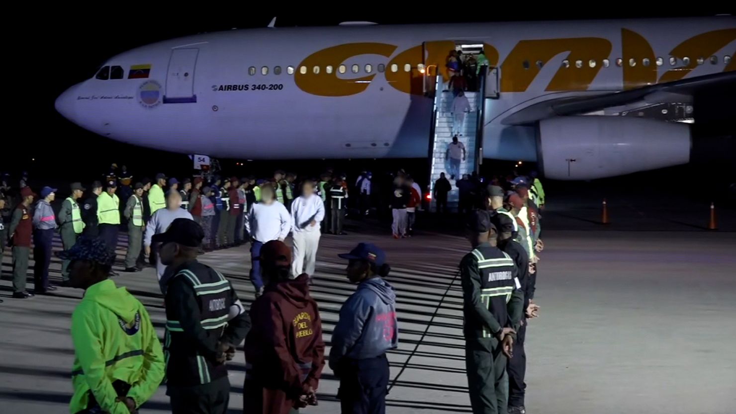 313 migrants deported from US arrive in Venezuela