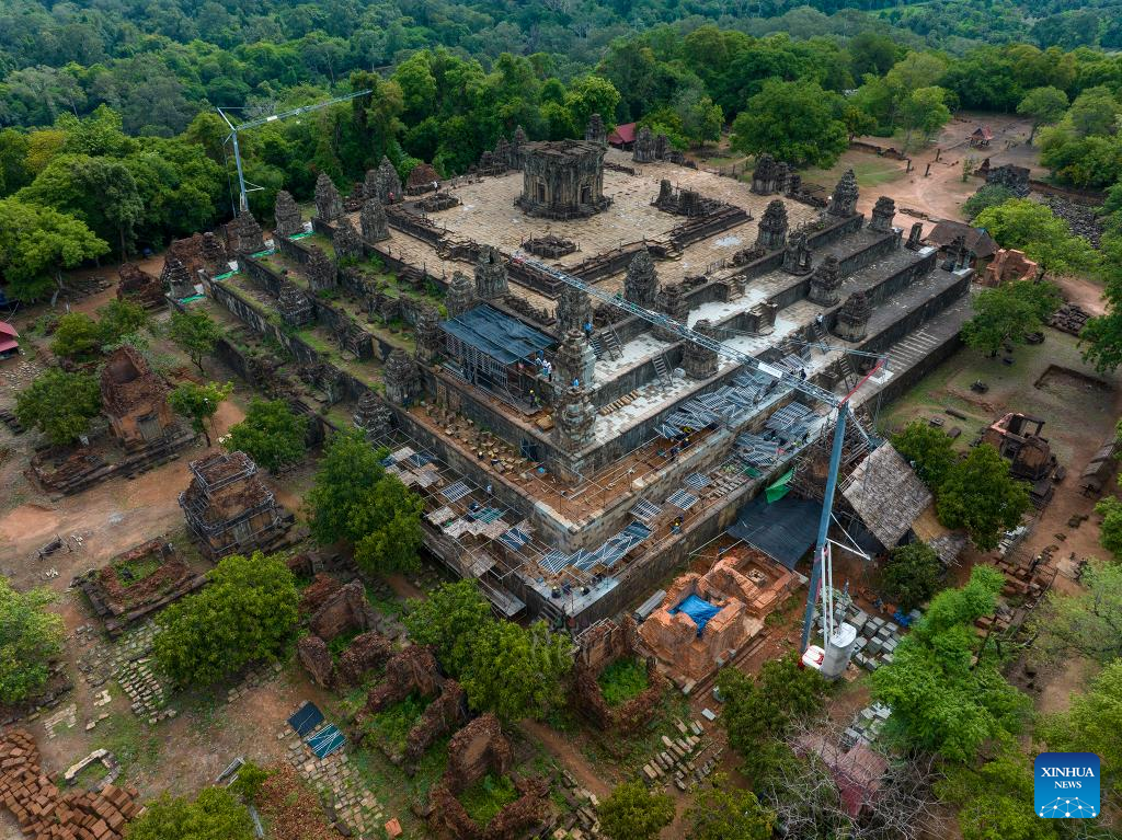 Restoration Work On Phnom Bakheng Temple In Cambodia’s Angkor Makes Significant Progress