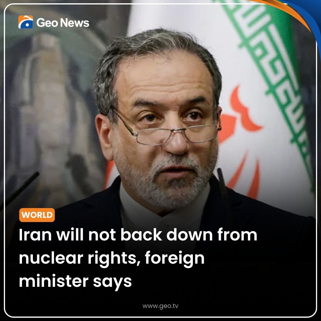 Iran Will Not Back Down On Nuclear Rights: FM
