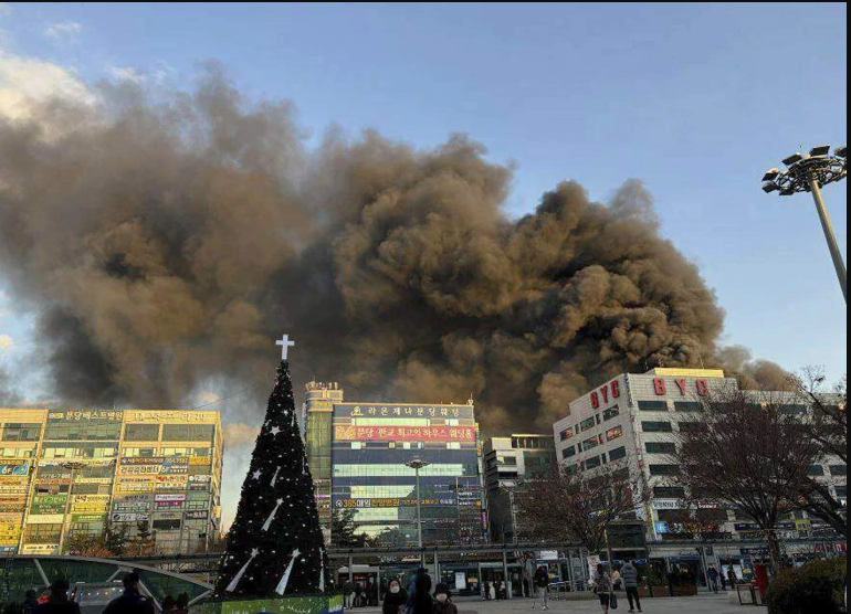 Fire Breaks Out In Old Commercial Building In S. Korea’s Capital