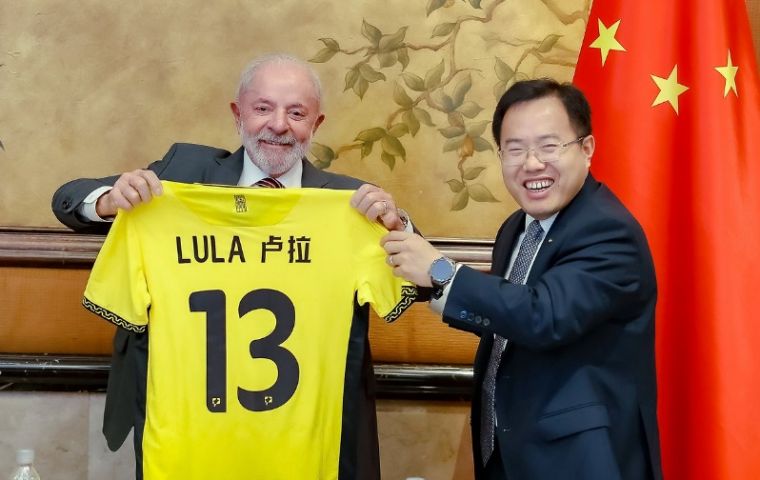 Brazilian Pres Lula announces sizeable Chinese investments in infrastructure