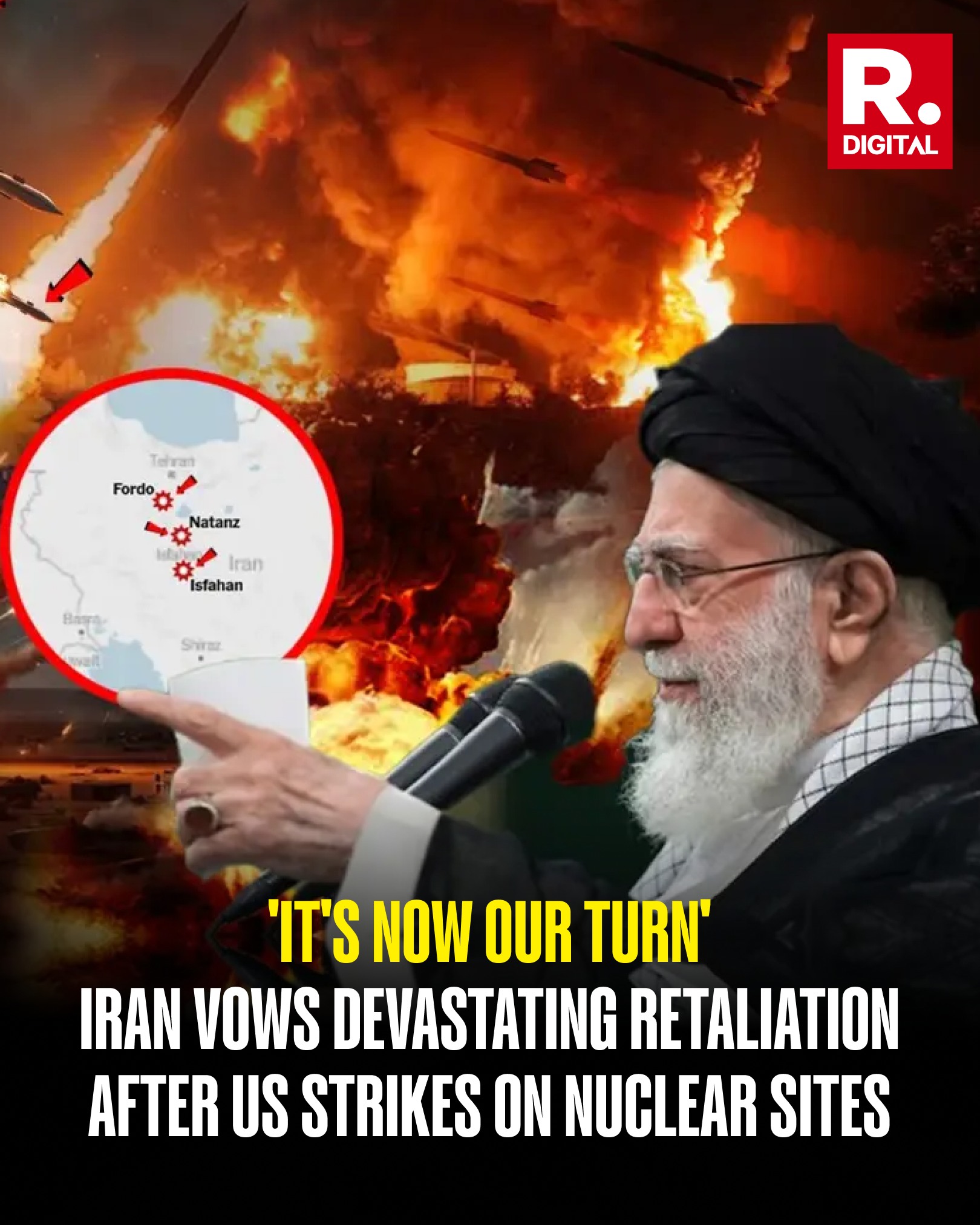 Iranian President Warns U.S. Of Retaliation After Strikes On Nuclear Sites