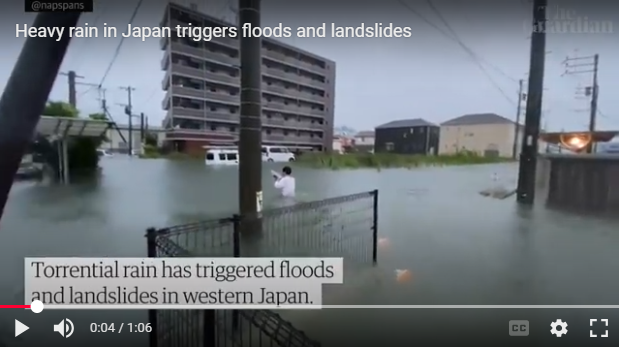 Heavy Rain, Storms Hit Japan Amid Unstable Weather