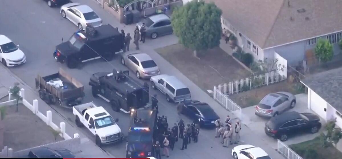 US gun violence:  Baldwin Park shooting 1 officer killed, another wounded