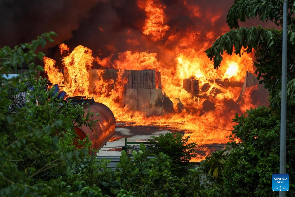 Huge Fire Consumed Oil Storage Facility In Malaysia’s Johor State