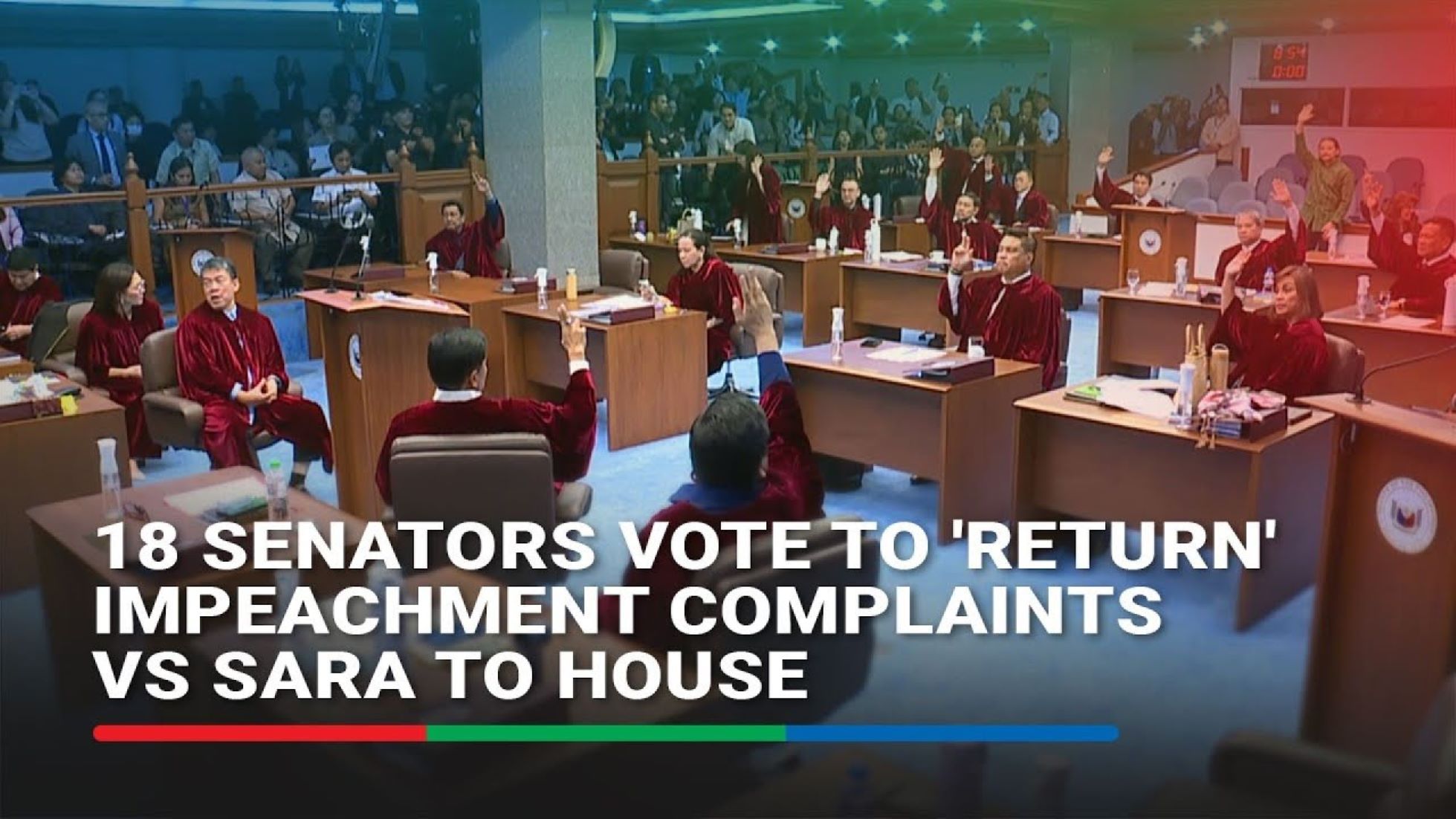Philippine Senate Votes To Return Impeachment Complaints Against VP Duterte To House Of Representatives