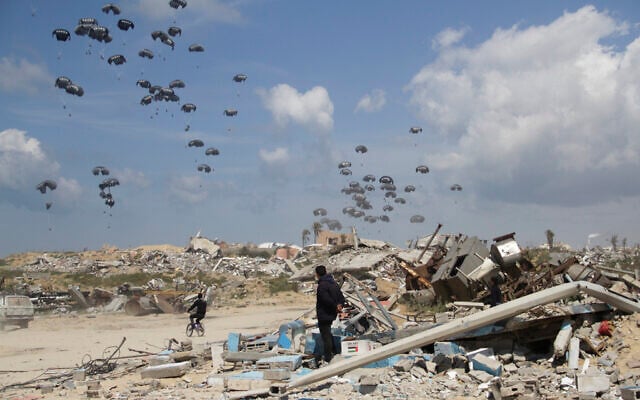 Aid Airdrops Resumed In N. Gaza: Sources