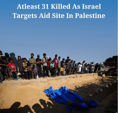 Dozens Of Palestinians Murdered In Israeli Attacks On Aid Centre, Refugee Camp In Gaza Yesterday