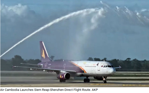 Cambodia Launched 1st Siem Reap-Shenzhen Direct Flight