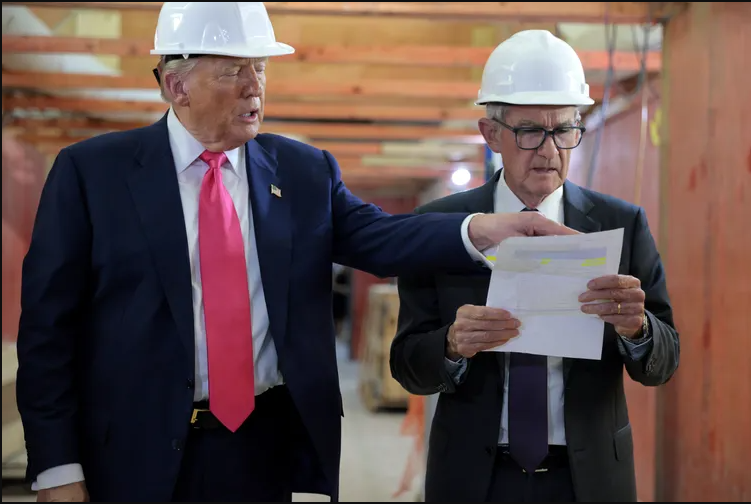 Trump Visits Fed Headquarters, Keeps Calling For Lowering Interest Rates