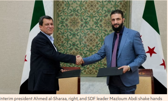 Syria Urges Integration Of Kurdish Forces Into National Army