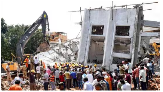 Two Killed, Eight Injured In Building Collapse In Indian Capital
