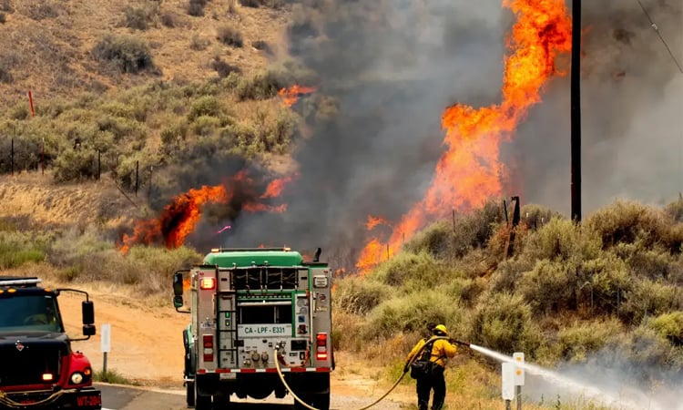 US wildfires: Firefighters make gains on California’s largest fire of the year, after battling it for six months