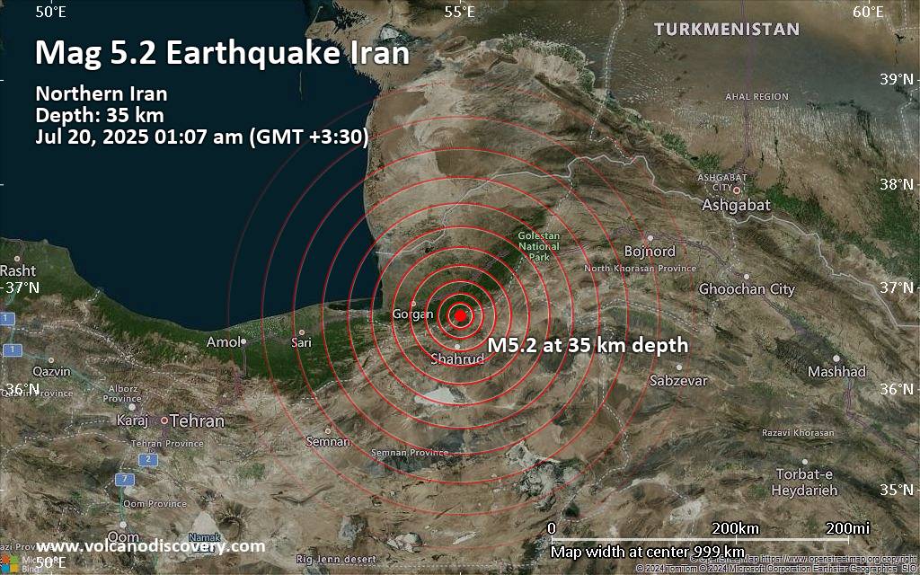 Two Earthquakes With Magnitude Over 5 Hit Iran – GFZ