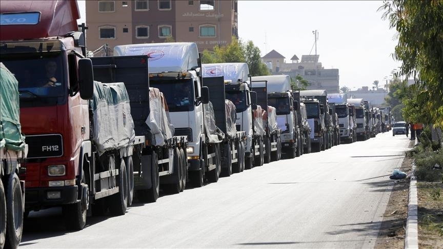 49 Qatari Aid Trucks Arrived In Egypt, Jordan En Route To Gaza