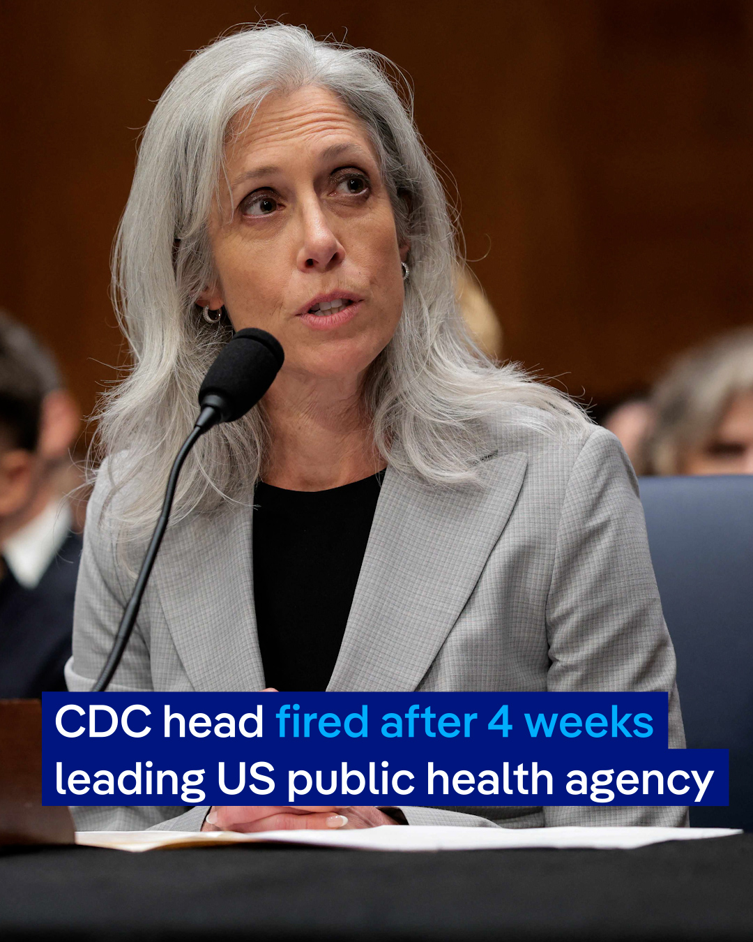 U.S. Disease Control Chief Fired Less Than One Month In Position