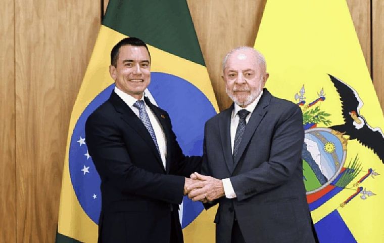 Presidents Lula and Noboa discuss Brazil-Ecuador trade beyond ideological discrepancies