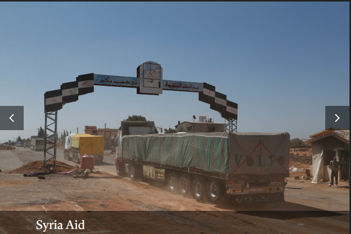Aid Convoy Reaches Syria’s Sweida Via Major Highway For First Time In Weeks: UN