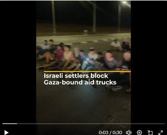 Jordan Condemns Israeli Settler Attacks On Aid Convoys Towards Gaza