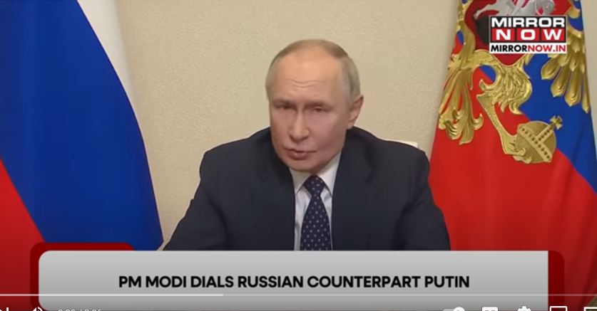 Modi, Putin Hold Phone Talks Amid Rising U.S. Pressure On India-Russia Oil Trade