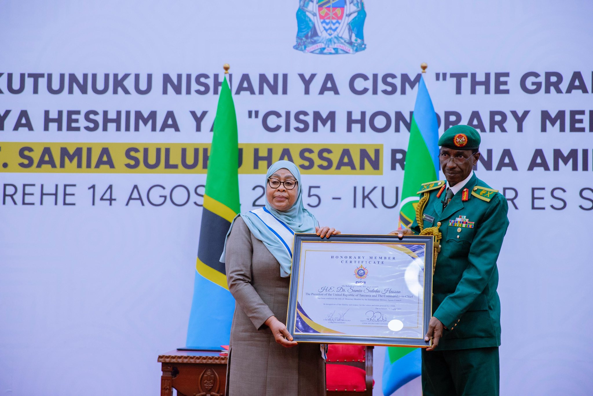 Tanzania: Pres Samia awarded for promoting sports, fostering peace through sports